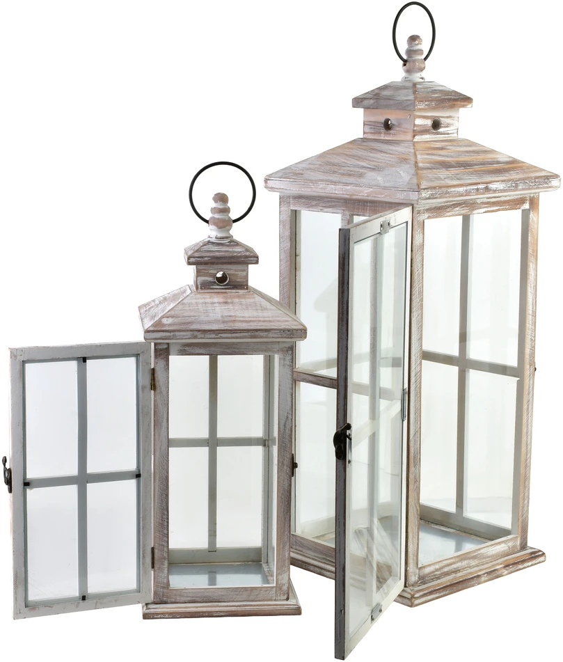Mondex Since 1986 LOKKE Komplet 2 latarni25x25x64cm/18x18x47cm