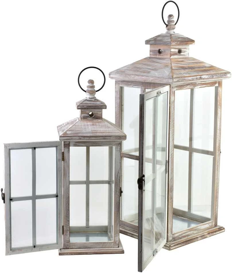 Mondex Since 1986 LOKKE Komplet 2 latarni25x25x64cm/18x18x47cm