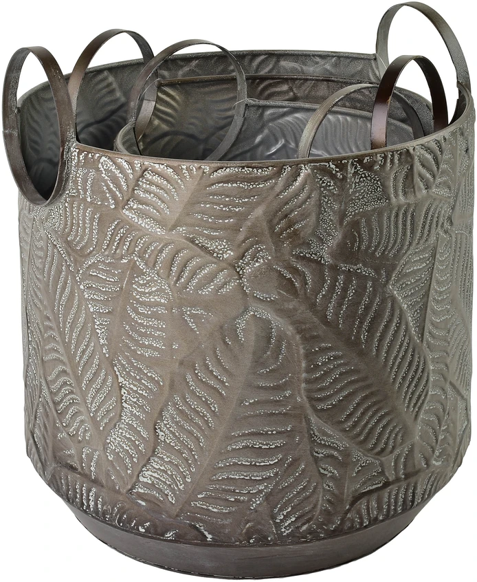 Mondex Since 1986 Lumarko MARINA LEAF užvalkalų rinkinys (3 vnt.) 33x33x36/28x28x35/22x22x34cm