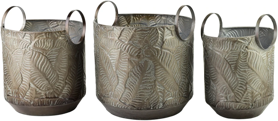 Mondex Since 1986 Lumarko MARINA LEAF užvalkalų rinkinys (3 vnt.) 33x33x36/28x28x35/22x22x34cm