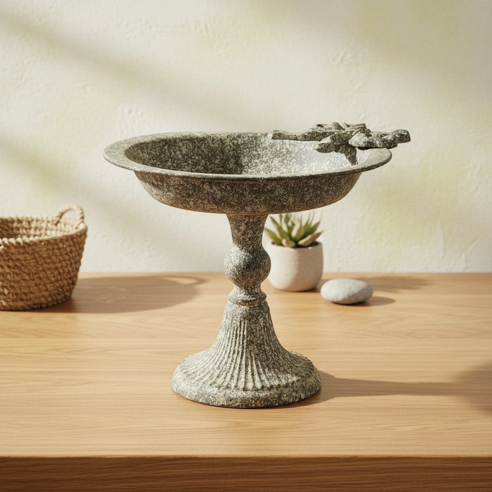 Mondex Since 1986 MILAGA Dekoratyvinė lėkštė 28x24,5x21 cm metalinis kaspinas