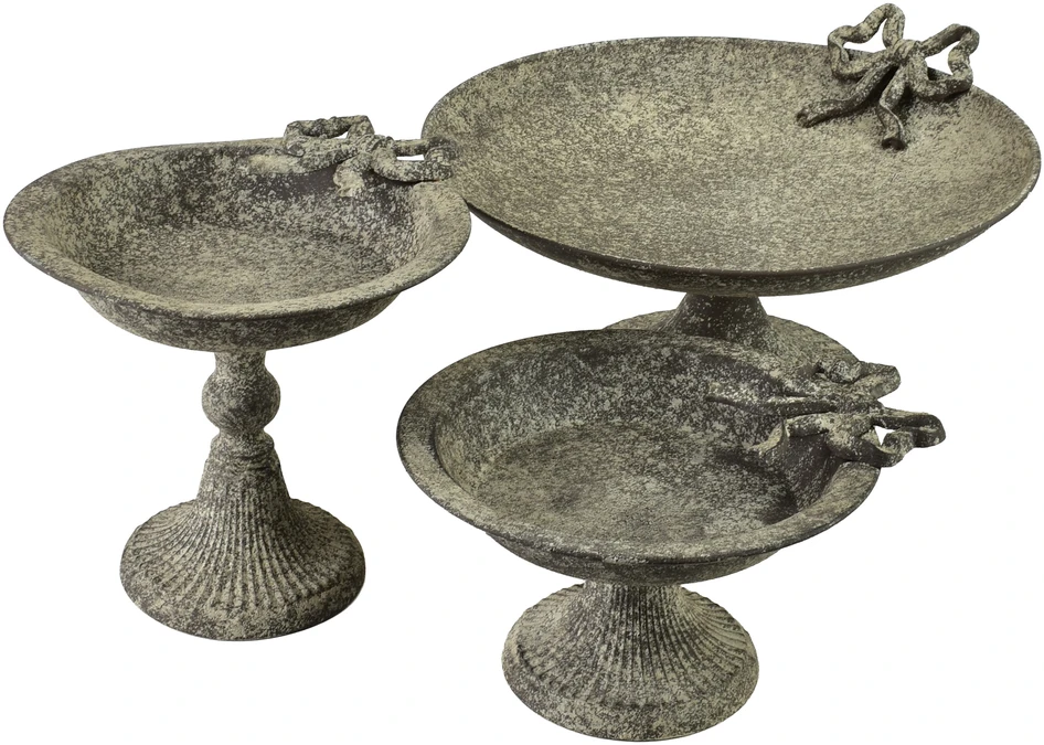 Mondex Since 1986 MILAGA Dekoratyvinė lėkštė 28x24,5x21 cm metalinis kaspinas