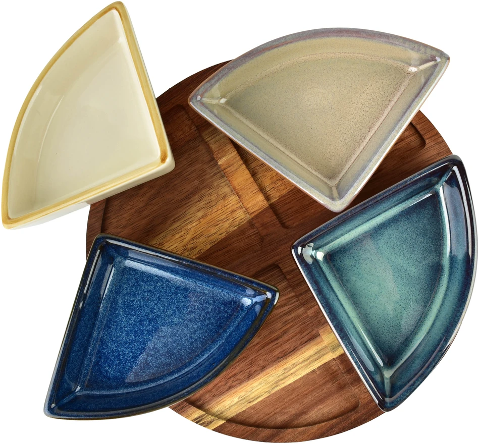 Mondex Since 1986 MODERN KITCHEN Deska su 4 miskami 13,5x9,5x3cm (21,5x1,5cm) poj.95ml