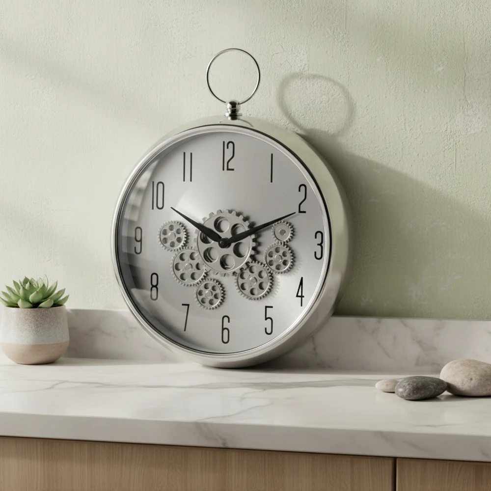 Mondex Since 1986 RAMSEY laikrodis 35x43x9cm su rankenėlėmis ir judančiu mechanizmu
