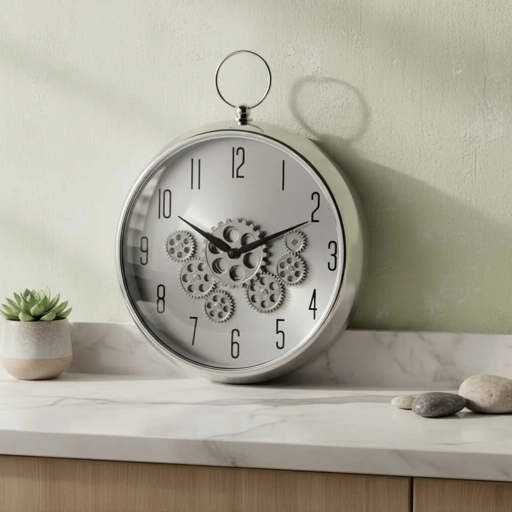 Mondex Since 1986 RAMSEY laikrodis 35x43x9cm su rankenėlėmis ir judančiu mechanizmu