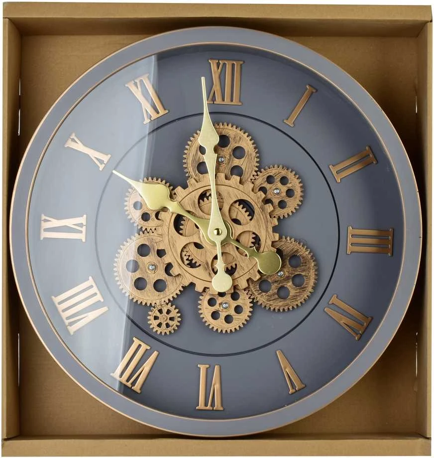 Home Styling Collection Mondex Since 1986 RAMSEY 40 cm laikrodis su judančiu mechanizmu 40x40x7cm