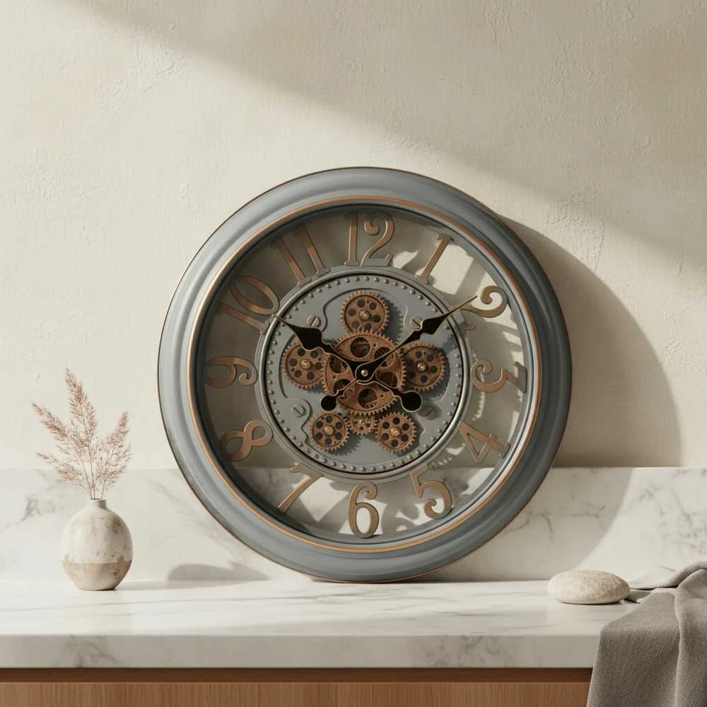 Mondex Since 1986 RAMSEY laikrodis 45cm su judančiu mechanizmu 45x45x7cm