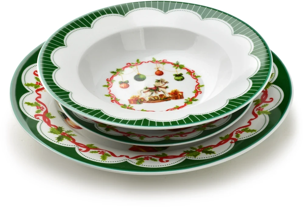 Mondex Since 1986 SANTA LILA 3 dalių lėkščių komplektas 22 cm 300 ml / 19/27 cm