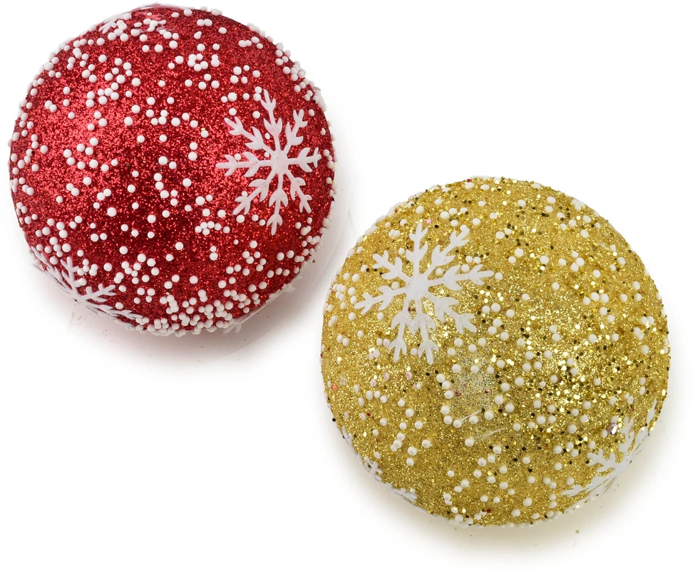 Mondex Since 1986 SANTA LILA Bombka 10cm zdobiona styropianowa