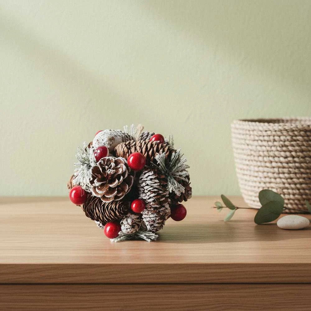 Mondex Since 1986 Affek Design SANTA LILA Dekoratyvinis kamuolys pakabinimui, 12 cm