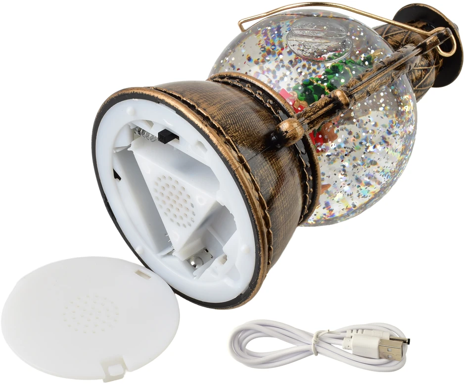 Mondex Since 1986 SANTA LILA Dekoracja świąteczna LED 12x12x21cm
