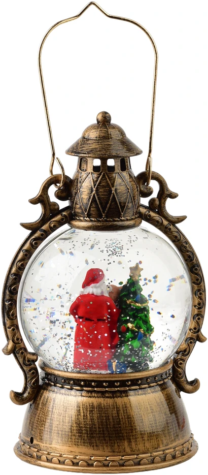 Mondex Since 1986 SANTA LILA Dekoracja świąteczna lampion LED 12x12x21cm