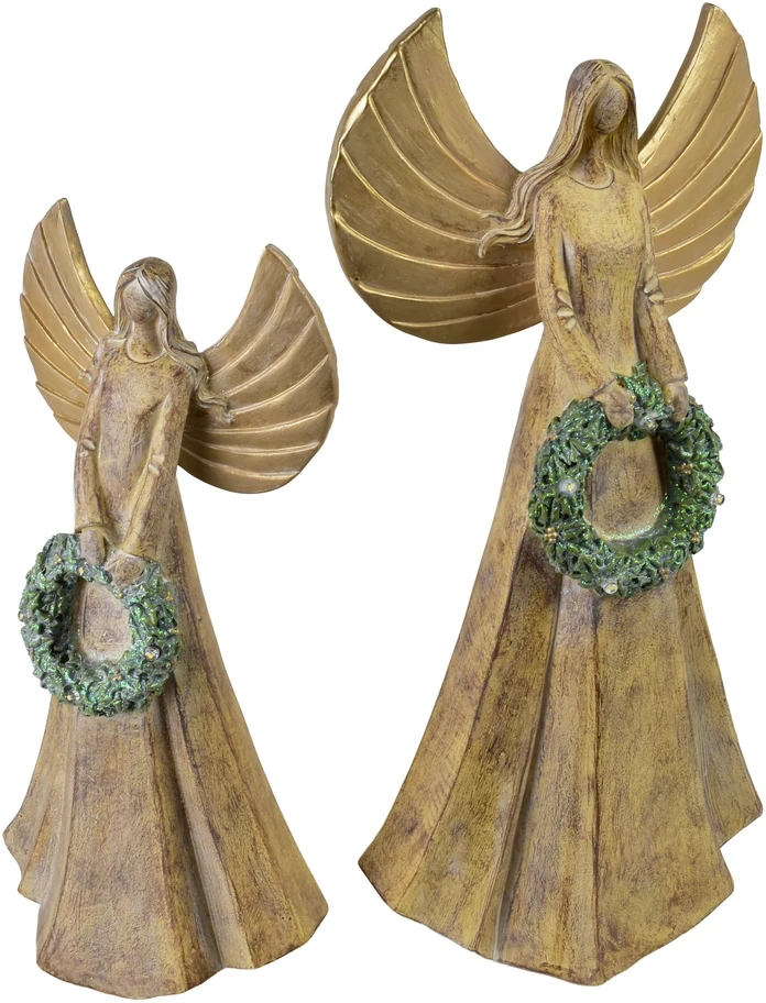 Mondex Since 1986 SANTA LILA Figura Anioł LED 16,5x11x31,5cm