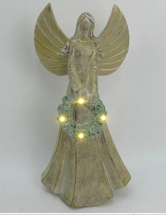 Mondex Since 1986 SANTA LILA Figura Anioł LED 20x13x40cm