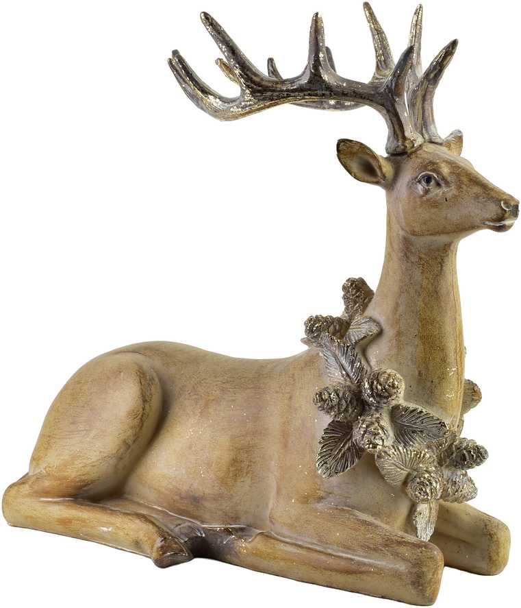 Mondex Since 1986 SANTA LILA Figura Jeleń 30,5x15,5x28,5 cm