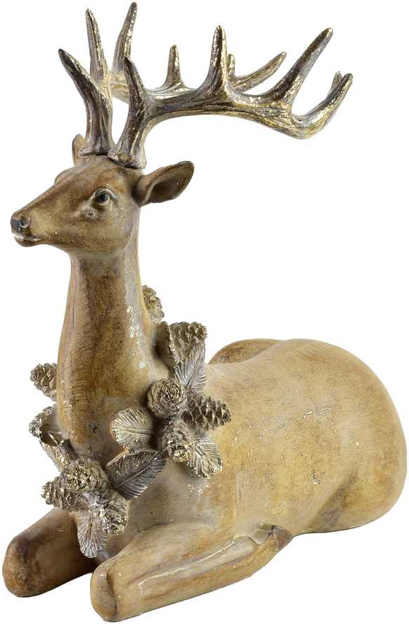 Mondex Since 1986 SANTA LILA Figura Jeleń 30,5x15,5x28,5 cm