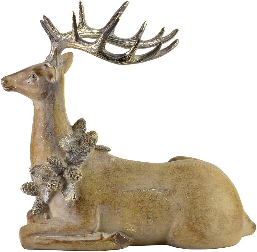 Mondex Since 1986 SANTA LILA Figura Jeleń 30,5x15,5x28,5 cm