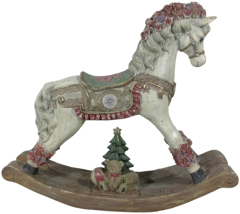 Mondex Since 1986 SANTA LILA Figura koń na biegunach 55x13,5x46cm