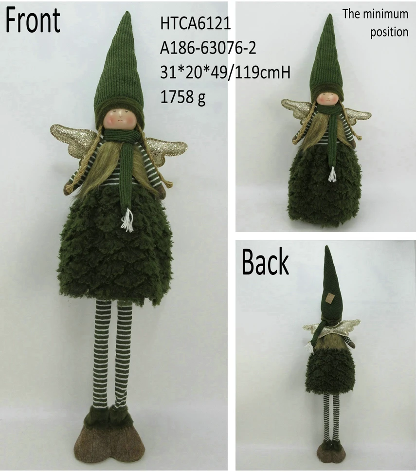 Mondex Since 1986 SANTA LILA Figura pluszowa Anioł Dziewczyna 22x19x80/116cm teleskopowa