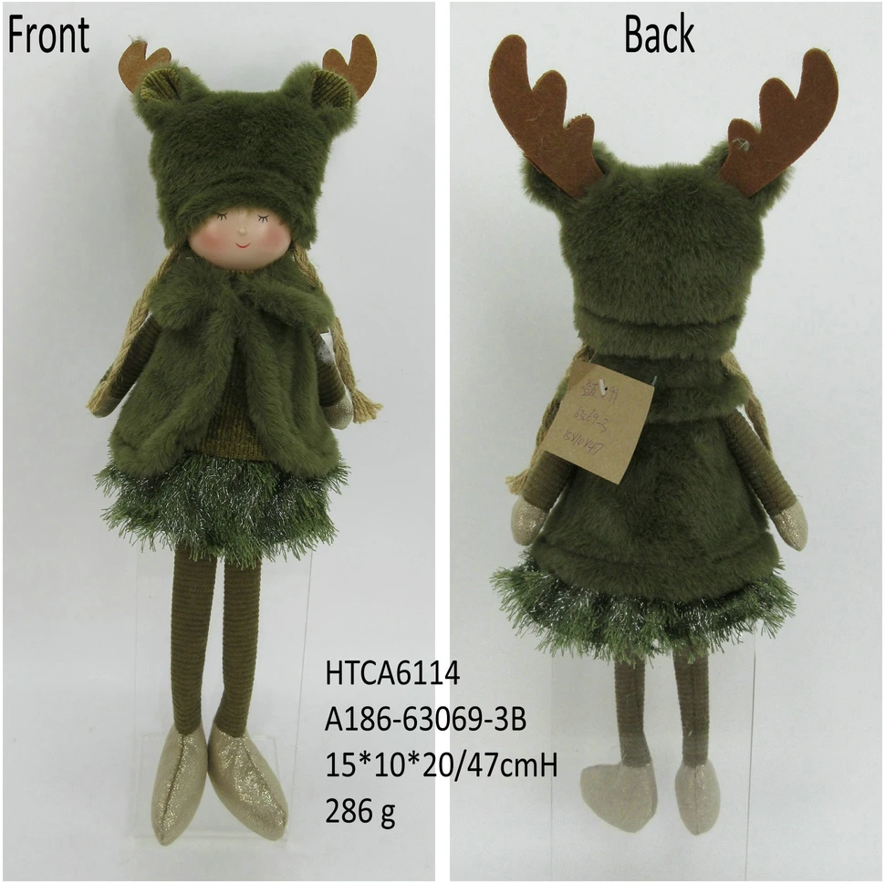 Mondex Since 1986 SANTA LILA Figura pluszowa Dziewczyna 15x10x25/47cm siedząca