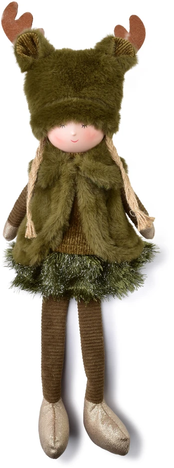 Mondex Since 1986 SANTA LILA Figura pluszowa Dziewczyna 15x10x25/47cm siedząca