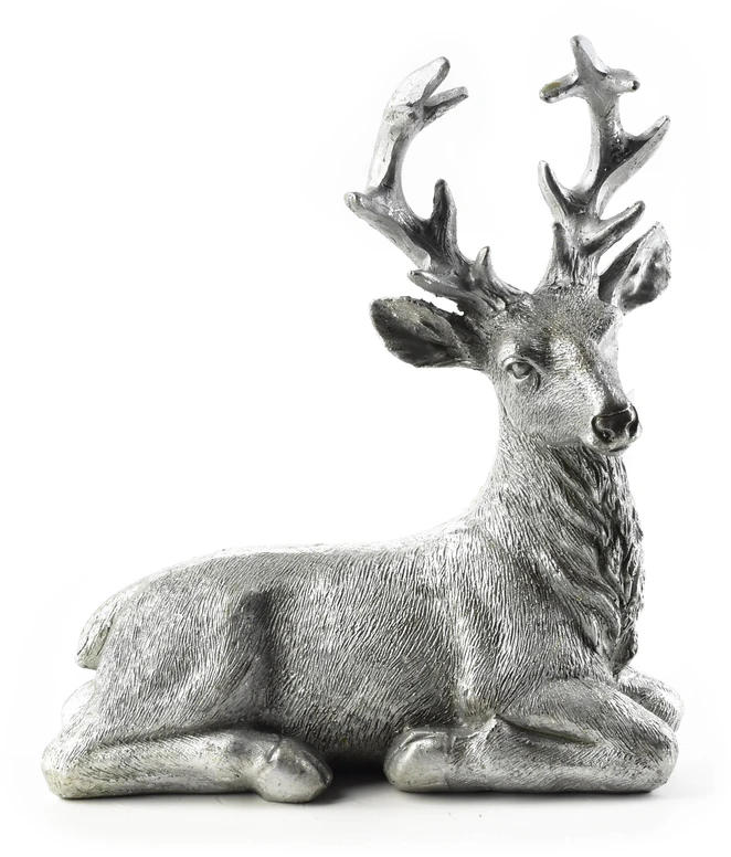 Mondex Since 1986 SANTA LILA Figūrėlė Jeleń sidabrinė 15x7x18 cm