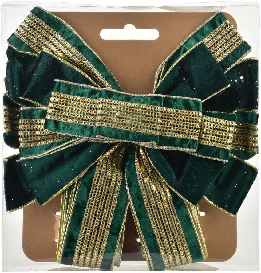Mondex Since 1986 SANTA LILA Kokarda 32x130 cm žalia velvet