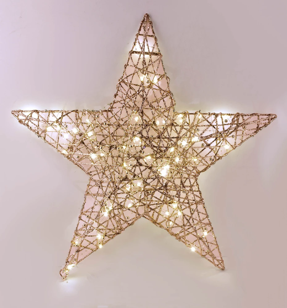 Mondex SANTA LILA žvaigždės formos dekoracija 60x8cm LED