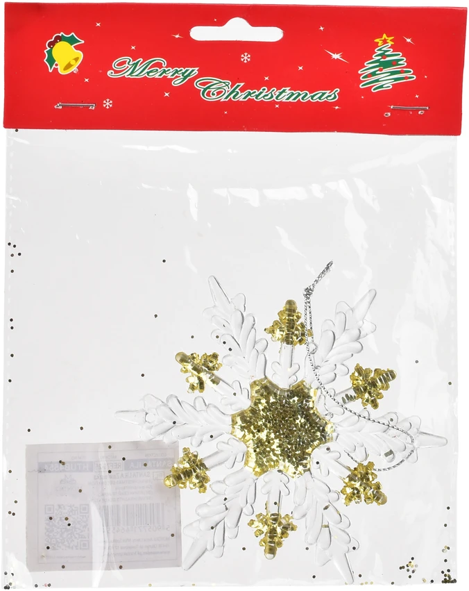 Mondex Since 1986 SANTA LILA Zawieszka Śnieżynka 11cm