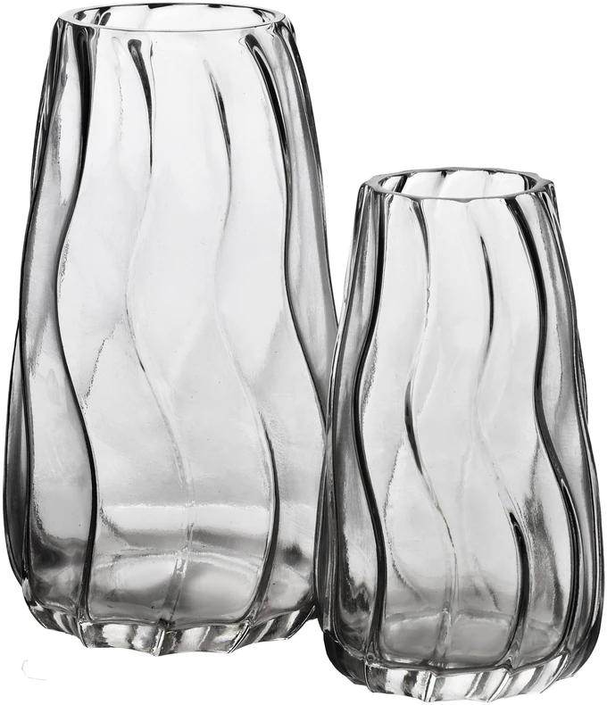 Mondex Since 1986 SERENITE Wazon 9x14x25cm stiklinis ryflowany