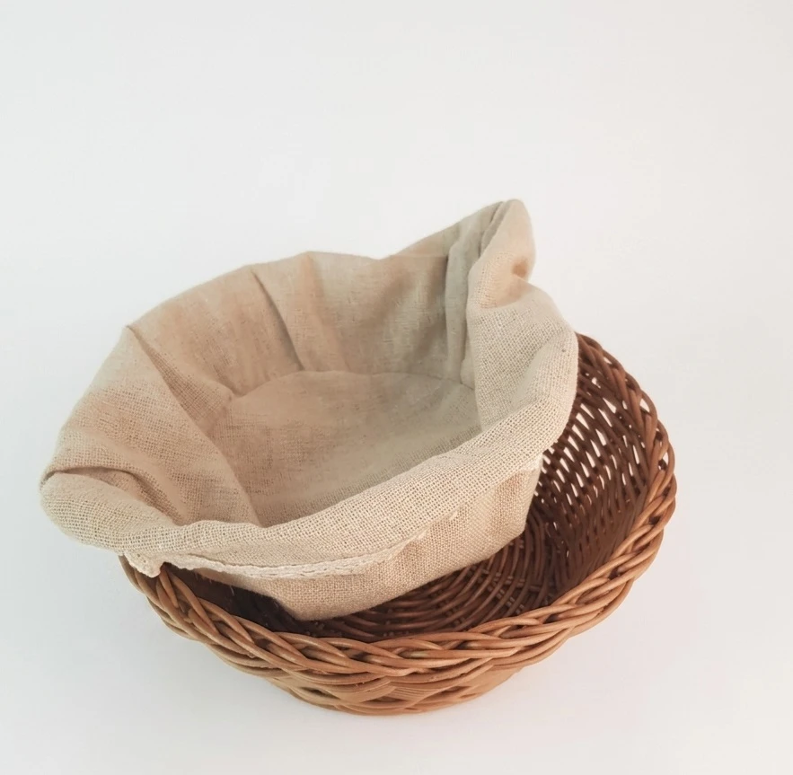 Mondex Since 1986 SINO Koszyk 20x20x7cm su polirattanu materiał koronka