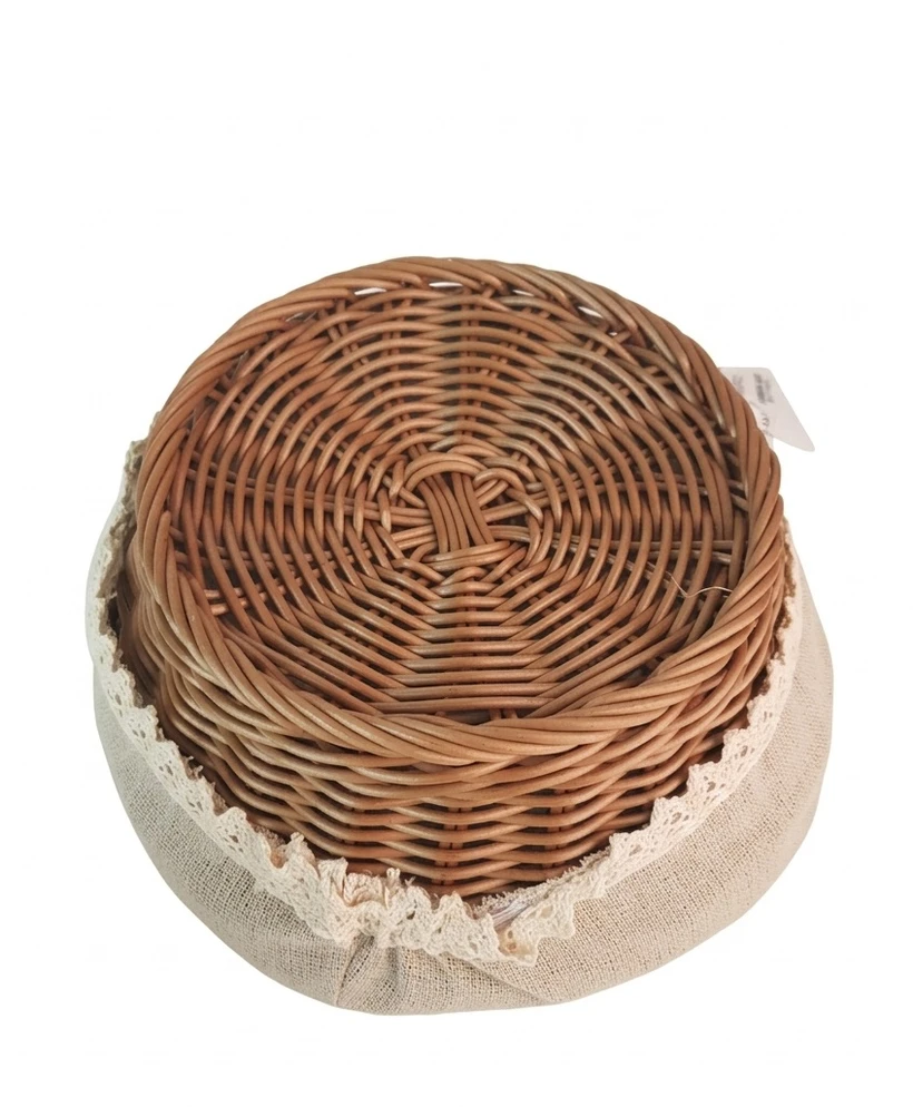 Mondex Since 1986 SINO Koszyk 20x20x7cm su polirattanu materiał koronka