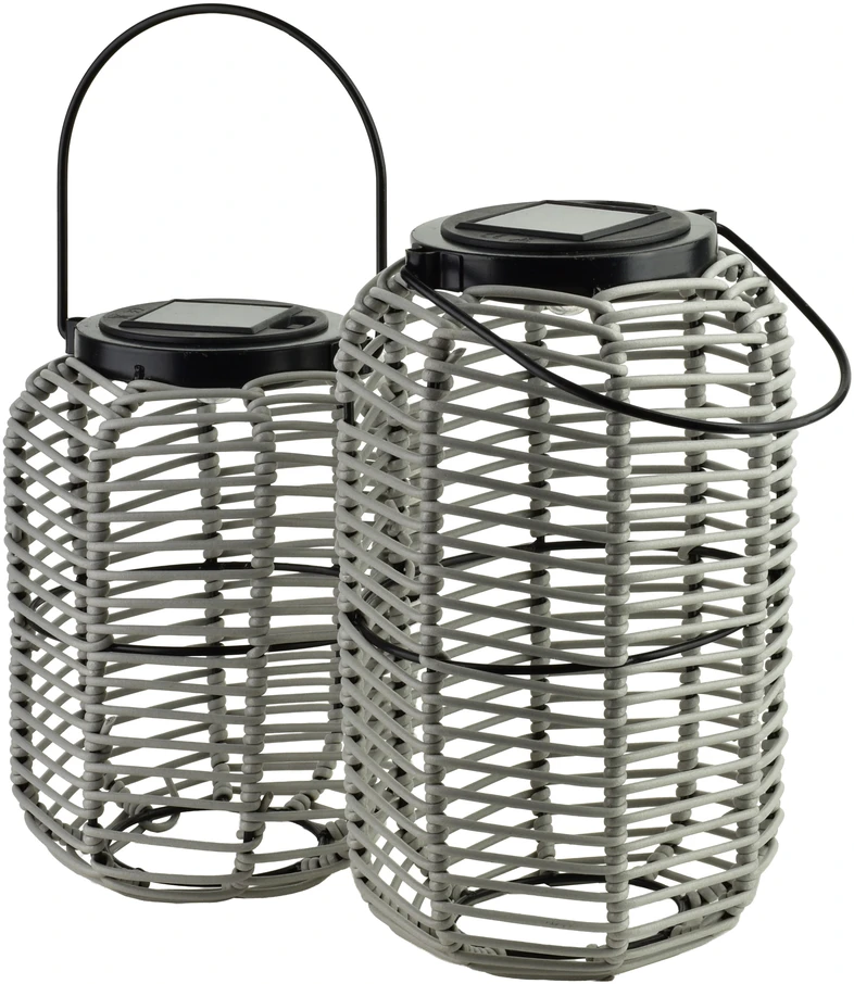 Mondex Since 1986 SOKKE Pilkas saulės žibintas 15x15x25/36cm