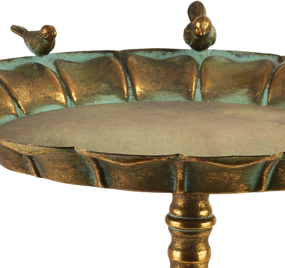 Mondex Since 1986 VIOLA Dekoratyvinė lėkštė 37x34,5x33 cm, metalinė, paukščiai