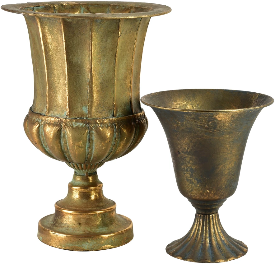 Mondex Since 1986 VIOLA Dekoratyvinė metalinė vaza 26,5x26,5x37 cm