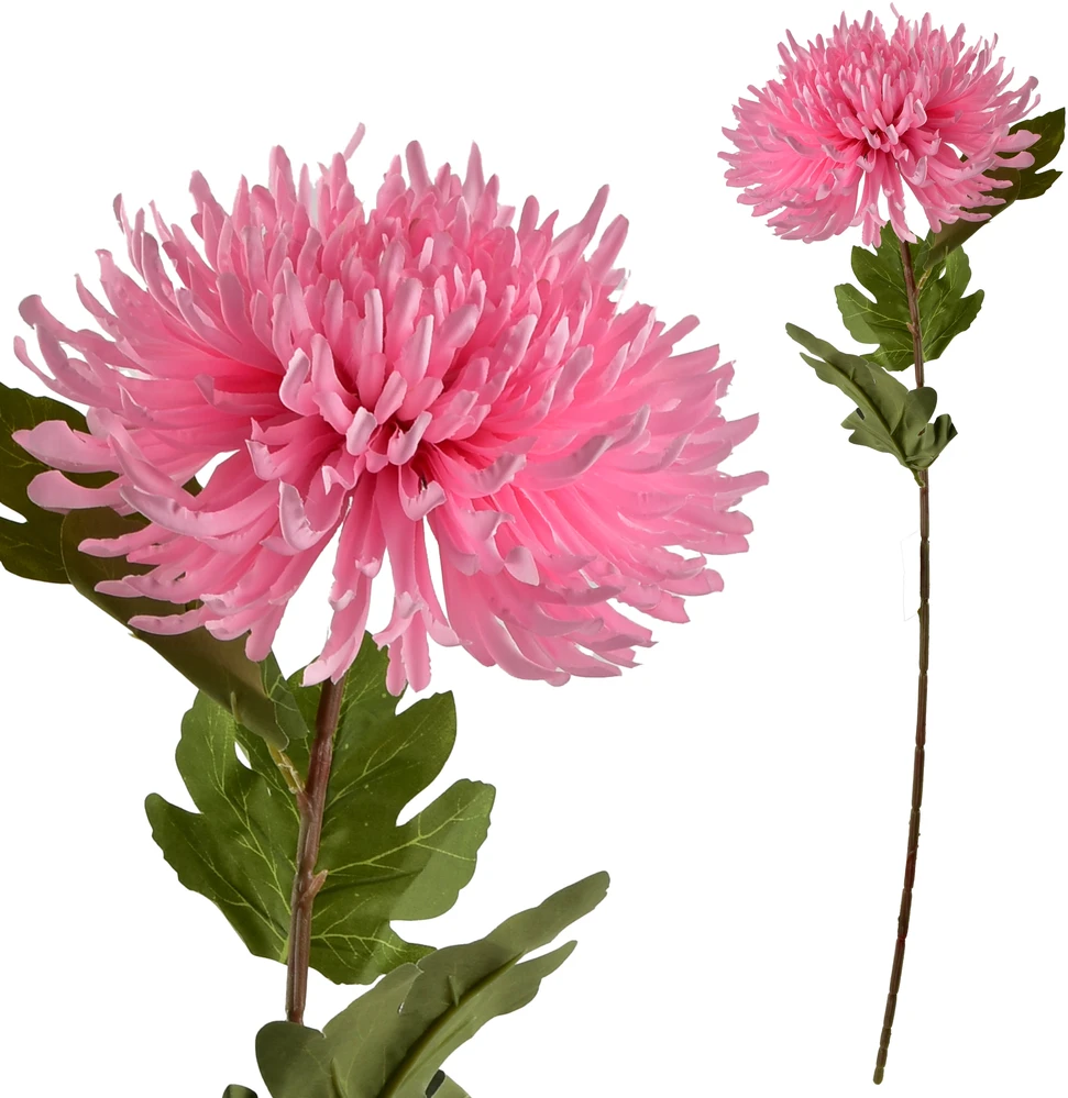 Mondex Since 1986 VIRIDIS Dirbtinė gėlė CHRIZANTEMA 75cm rožinė