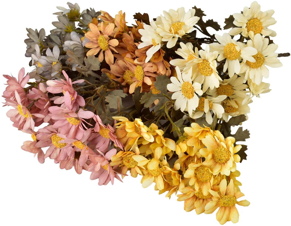 Mondex Since 1986 VIRIDIS dirbtinių gėlių puokštė MARGARETKI 29 cm