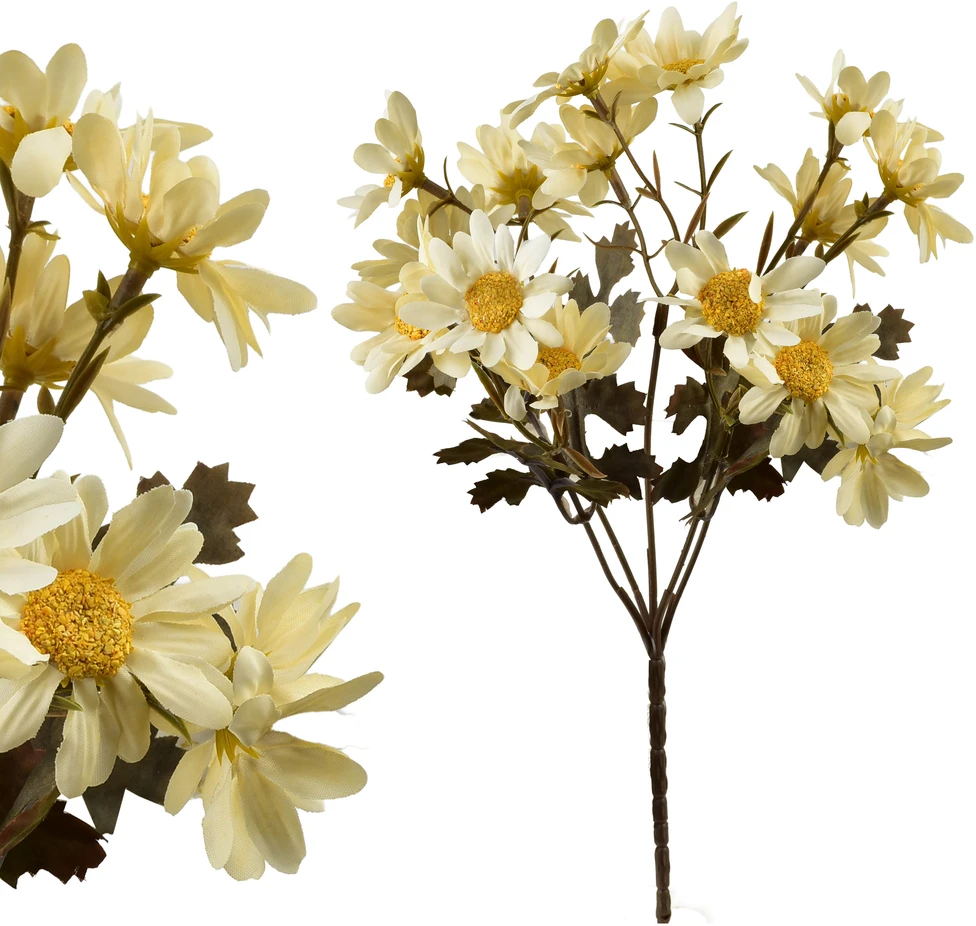 Mondex Since 1986 VIRIDIS dirbtinių gėlių puokštė MARGARETKI 29 cm