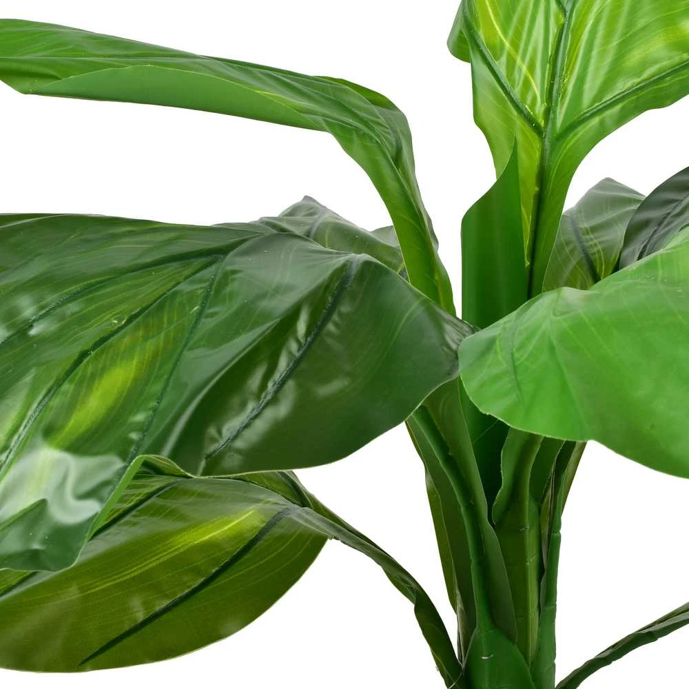 Dirbtinis augalas Viridis – lapų tekstūra stambiu planu