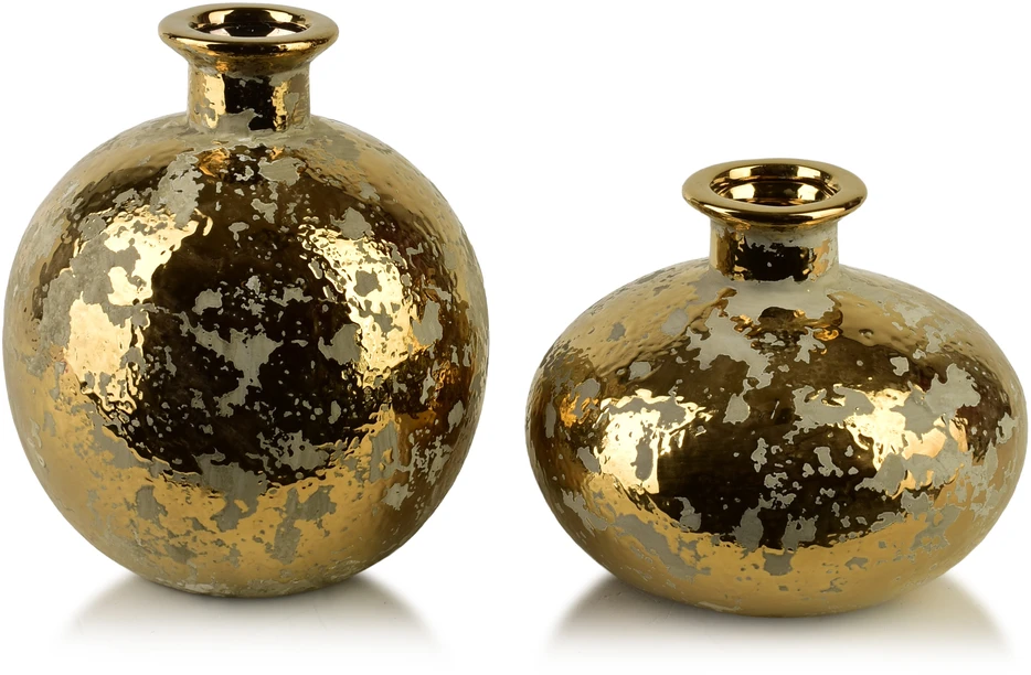 Mondex Since 1986 YARINE GOLD vaza 16x6x16cm
