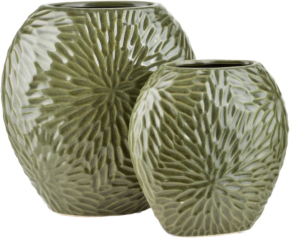 Mondex Since 1986 YARINE vaza 20x10x20cm žalia