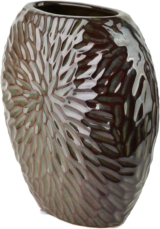 Mondex Since 1986 YARINE vaza 20x10x20cm violetinė+žalia