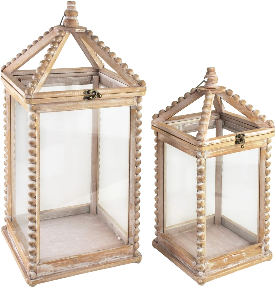 Mondex LOKKE Komplet 2 Latarni XL:28x28x65 cm LL:21,5x21,5x50,5 cm