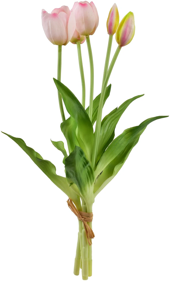 Springos Mondex Since 1986R VIRIDIS Dirbtinė gėlė Puokštė iš 5 rožinių tulpių, 40 cm