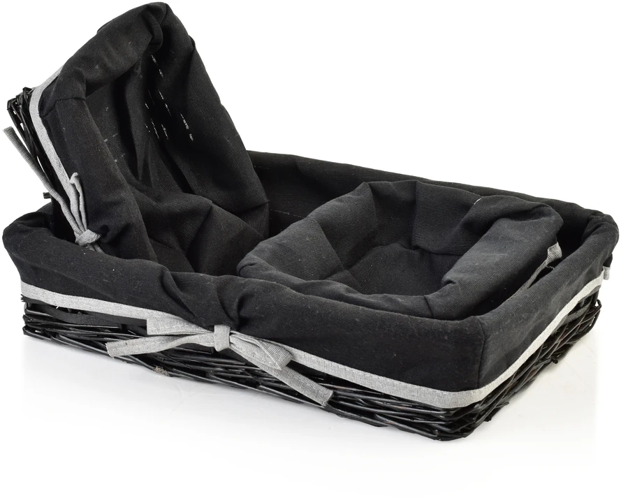 „Affek Design WILL“ 3 krepšelių rinkinys XL: 39x25x9 cm / 2M: 19x16x8 cm