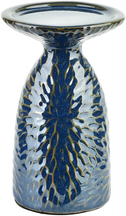 Mondex Since 1986R Namų stiliaus kolekcija YARINE Mėlynas žvakidė 10,5x8,5x16,5 cm