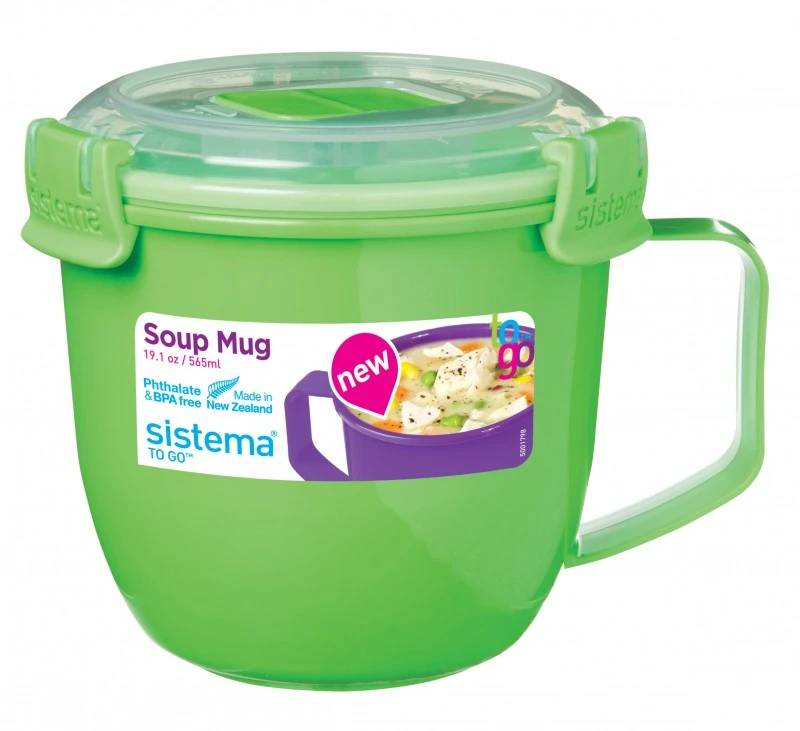 Sistema kubek na zupę 565 ml, mėlyna, do mikrofalówki