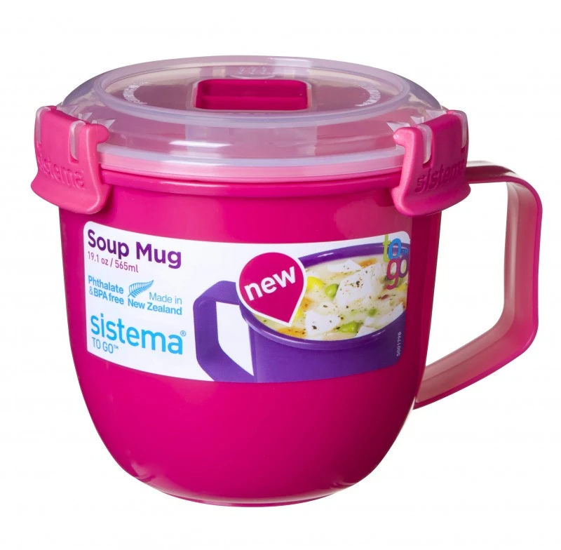 Sistema kubek na zupę 565 ml, mėlyna, do mikrofalówki