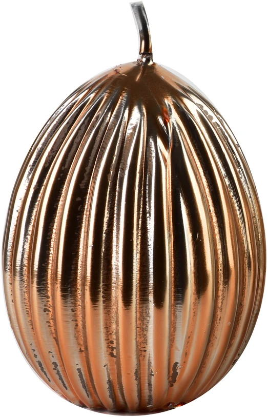 Mondex Candle GORRUOTAS KIAUŠINIS didelis 7,5x10cm rožinis auksinis