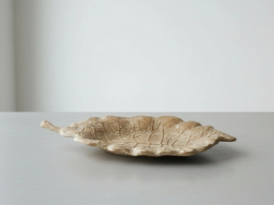 Lumarko Mondex TALERZ DEKORACYJNY LIŚĆ 35,5X21CM